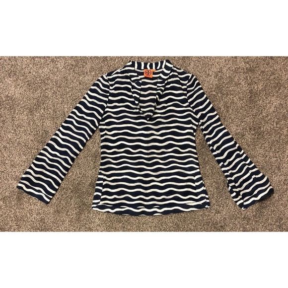 Tory Burch Sequence Tunic navy white - Picture 4 of 5